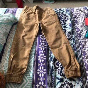 khaki joggers